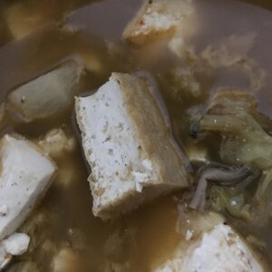 豆腐のキムチ鍋